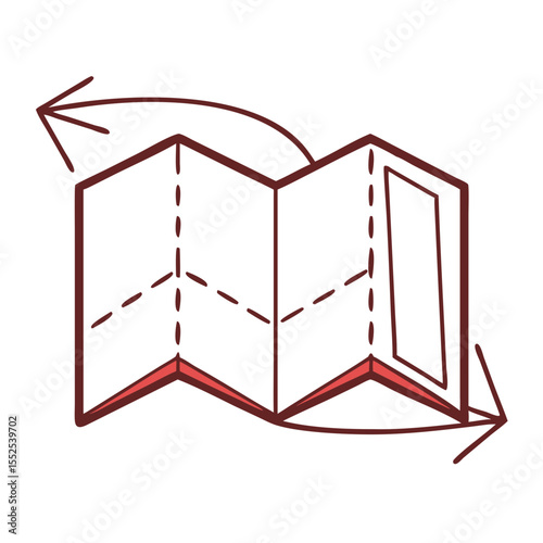 Opening a Folded Paper Structure for Creative Projects and Designs