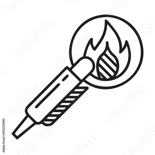 Ultra Fine Burning Tip for Elaborate Line Work in Art and Design Projects