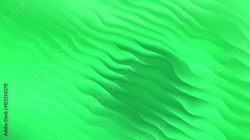 Bright green wavy abstract background ideal for spring and summer themes, wallpaper designs, invitations, or artistic backgrounds for blog posts.