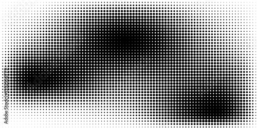 Halftone dot gradient pattern texture set isolated on white background. Dots dot dots ...