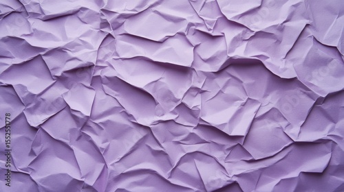 Delicate Muted Lavender Handmade Paper with Intricate Crumple Texture