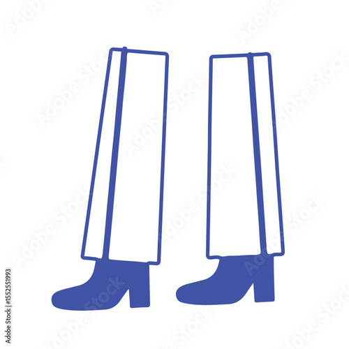 Boots illustration doodle fashion shoes design