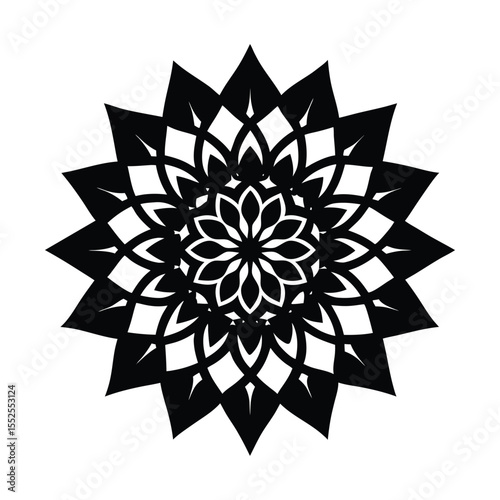 abstract flower vector