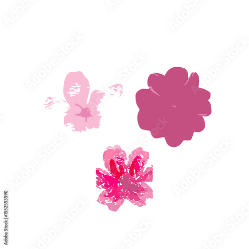 Delicate pink flowers blooming beautifully in a sunlit garden with sift petals and vibrant green leaves.