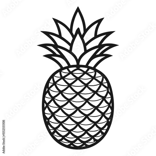 vector illustration of pineapple