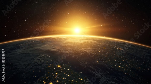 planet earth in space