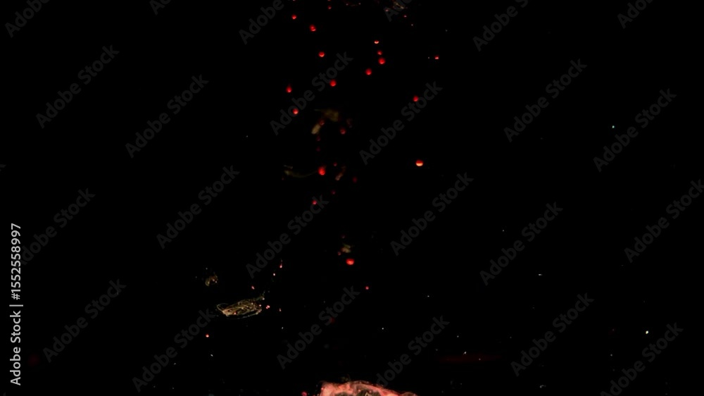 red paint splashes