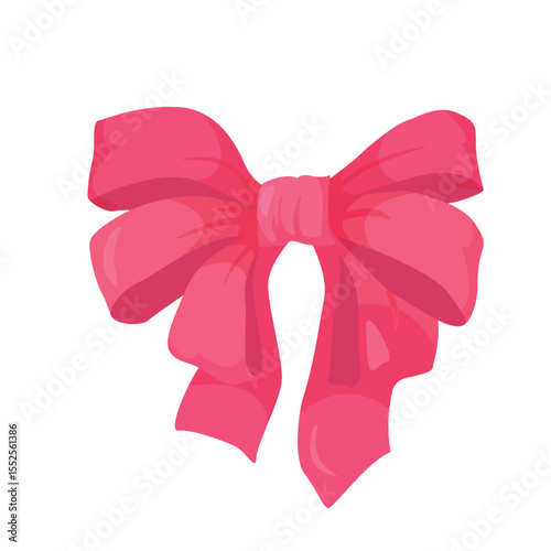 Red ribbon bow