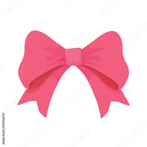 Red ribbon bow