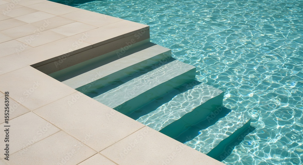 Obraz premium swimming pool tile design concept