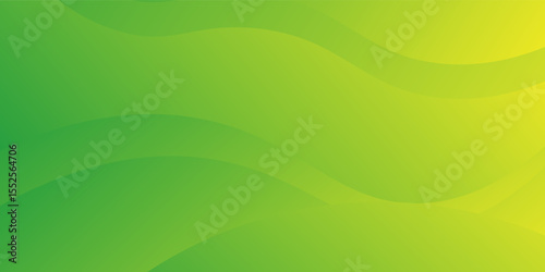 Abstract Modern Background with Vibrant Green Yellow Color Gradient for Website Landing Page, vector illustration