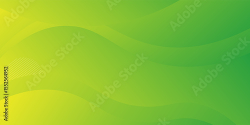 Abstract Modern Background with Vibrant Green Yellow Color Gradient for Website Landing Page, vector illustration