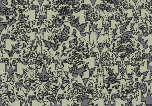 Camouflage backdrop created by dangerous butterfly wings for covers or prints on T-shirts. Dangerous chaotic motifs for fashion trends, scrapbooking, tiles, textiles, wallpaper, dynamic posters, etc.
