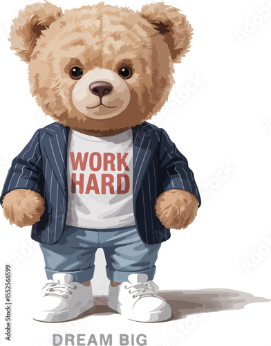 bear teddy t-shirt design