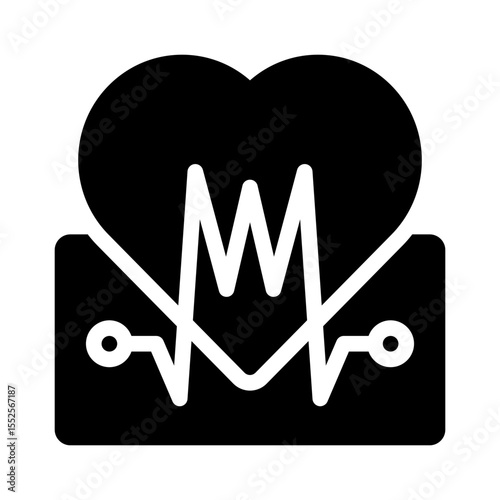 heartbeat glyph icon