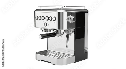 Stainless Steel Espresso Machine Modern Kitchen Countertop Coffee Maker