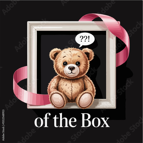 of the box bear teddy t-shirt design