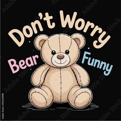 bear teddy t-shirt design