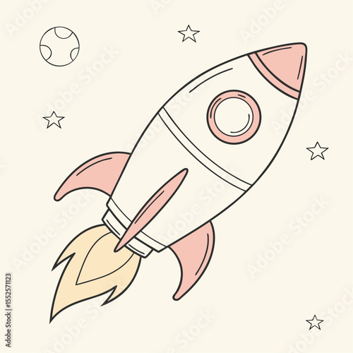 Cute Space Starter vector 
