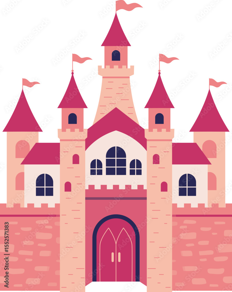 Fototapeta premium Fantasy Cartoon Castle