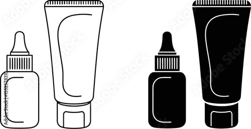 Skincare product mockup vector illustration for cosmetic branding and package design template use 100 characters editable stock vector