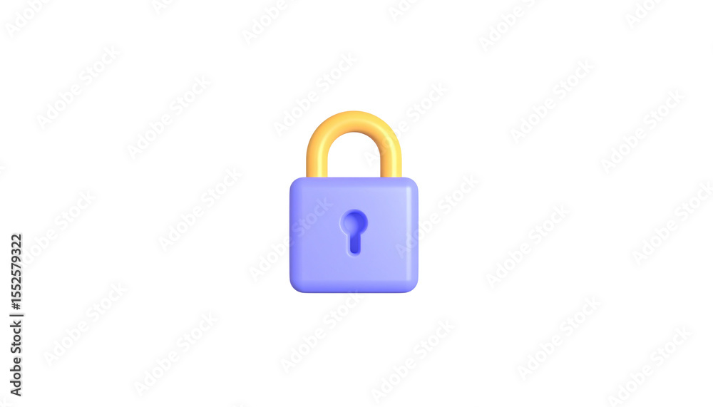 Padlock and key icon isolated on white background Padlock and key icon isolated on white background