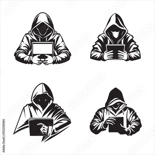 hacker working on laptop, computer, laptop, hacker, internet, thief, security, technology, business, crime, woman, hacking, theft, mask, danger, person, criminal, steal, fraud, stealing, data, cyber, 