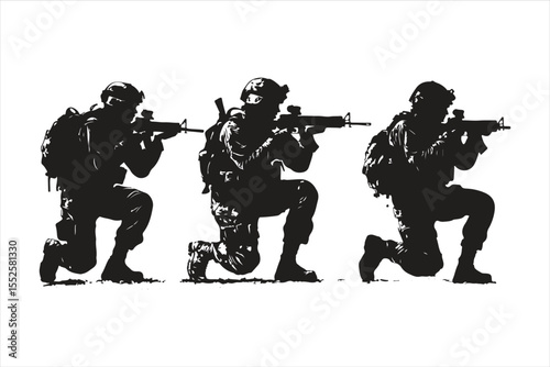 silhouettes of military soldiers, silhouette, vector, people, illustration, child, silhouettes, boy, dance, sport, black, art, mother, family, men, fun, woman, baby, soldier, music, person, children, 