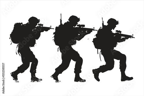 silhouettes of military soldiers, silhouette, vector, people, illustration, child, silhouettes, boy, dance, sport, black, art, mother, family, men, fun, woman, baby, soldier, music, person, children, 