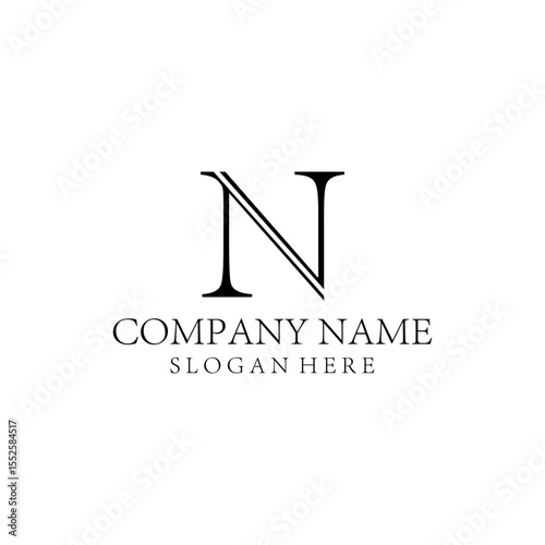 N Letter Logo Design Template