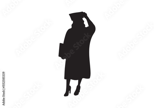 Realistic graduation cap and diploma scroll isolated on white background. Academic hat with tassel and university degree certificate. Vector illustration for announcement, banner, poster, flyer