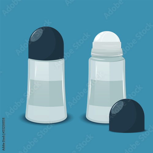 Roll on deodorant graphic design stock illustration