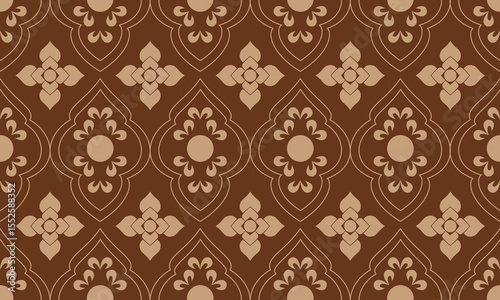 Damask wallpaper style baroque,Seamless vector background.Floral ornament,Bandana pattern flora,geometric  graphic designs woven for fabric,wallpaper, carpet,rug,packaging mosaic.Ornate damask flower.