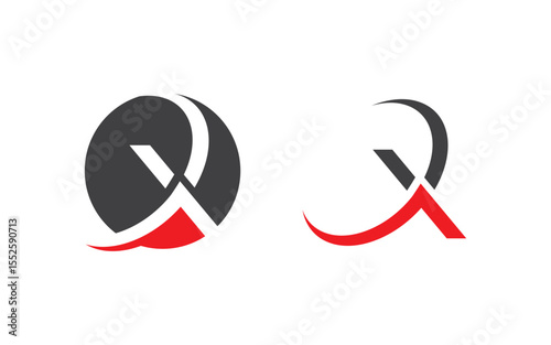 X Letter Branding design Logo Template illustration v.24