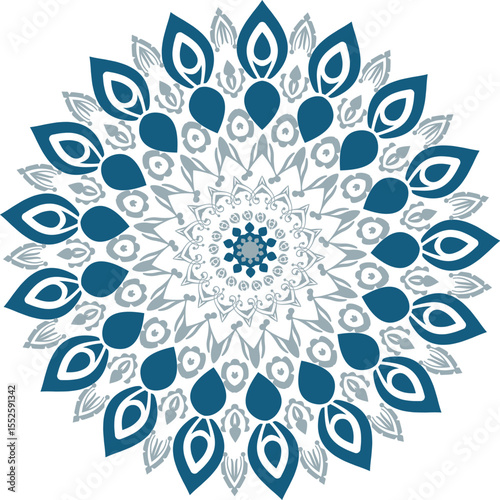 Ornate Circular Mandala Multicolored Designs vector and patten file.
