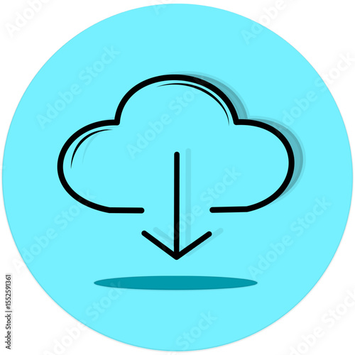 A dynamic cloud with an upward arrow, symbolizing the act of uploading data to a cloud server. Ideal for illustrating cloud storage, data transfer, backup solutions