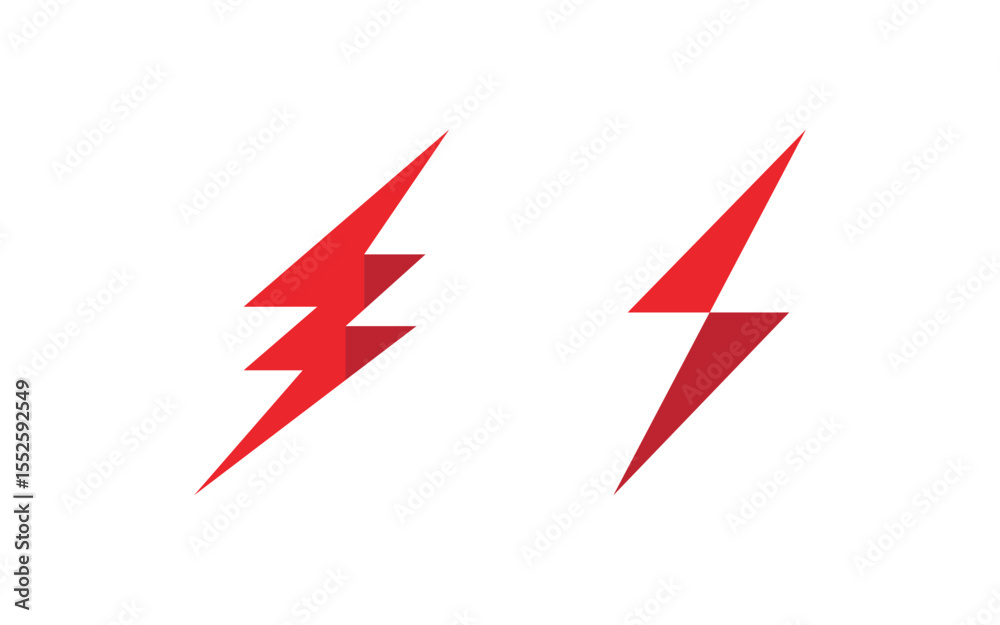 Lightning energy vector icon illustration design Template v1.2 Lightning energy vector icon illustration design Template v1.2