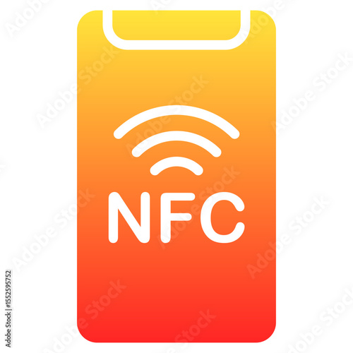 nfc payments glyph gradient icon