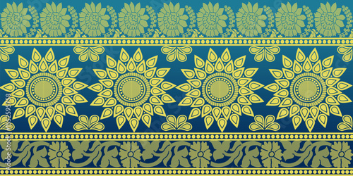 beautiful graphic saree design and this sari design is in Indian style which is for textile fashion industry and it can be used as wallpaper backdrop and website bg this style is originated in india