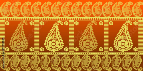 beautiful graphic saree design and this sari design is in Indian style which is for textile fashion industry and it can be used as wallpaper backdrop and website bg this style is originated in india