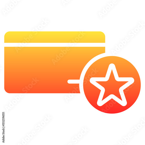 loyalty card digitization glyph gradient icon