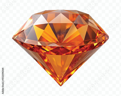  realistic 3d glossy diamond or gemstone in different color style Isolated white background 