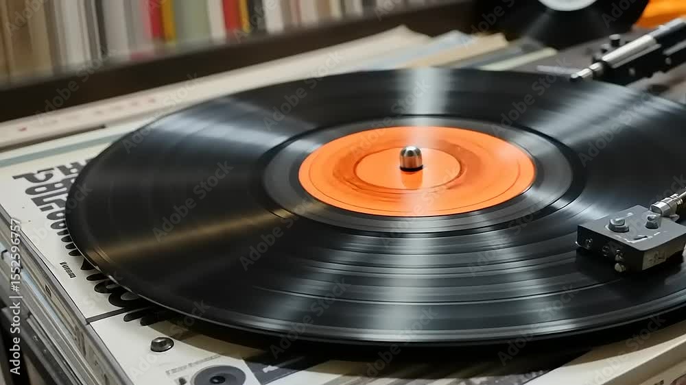 old vinyl player