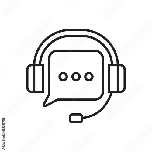 headset headphone icon. customer service icon. help and support symbol. icon symbol compatible for technical support, service hotline, information center. vector illustration.,