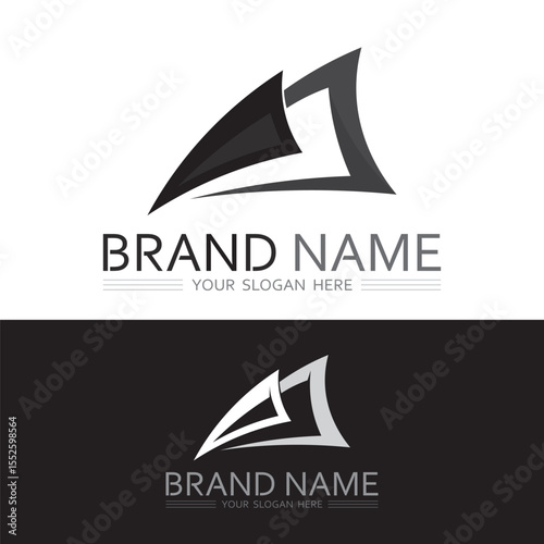 Business Structure Logo Design with Line Art for Office and Professional Brand