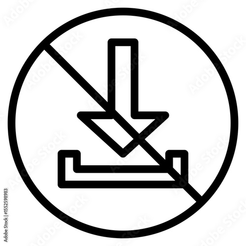 line icon prohibited download