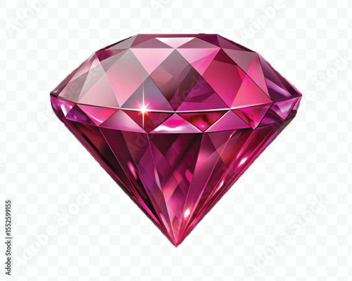  realistic 3d glossy diamond or gemstone in different color style Isolated white background 