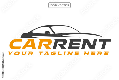 rent car logo emblem isolated on transparant background