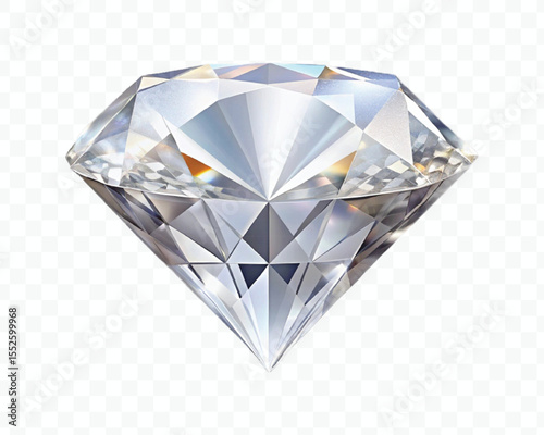  realistic 3d glossy diamond or gemstone in different color style Isolated white background 