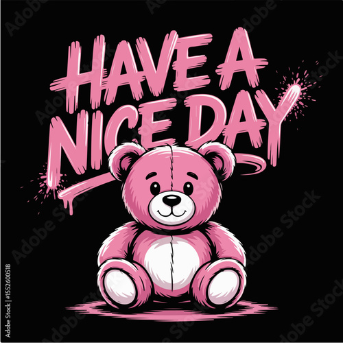have nine day teddy bear t-shirt design